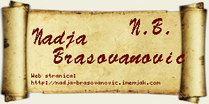 Nadja Brašovanović vizit kartica